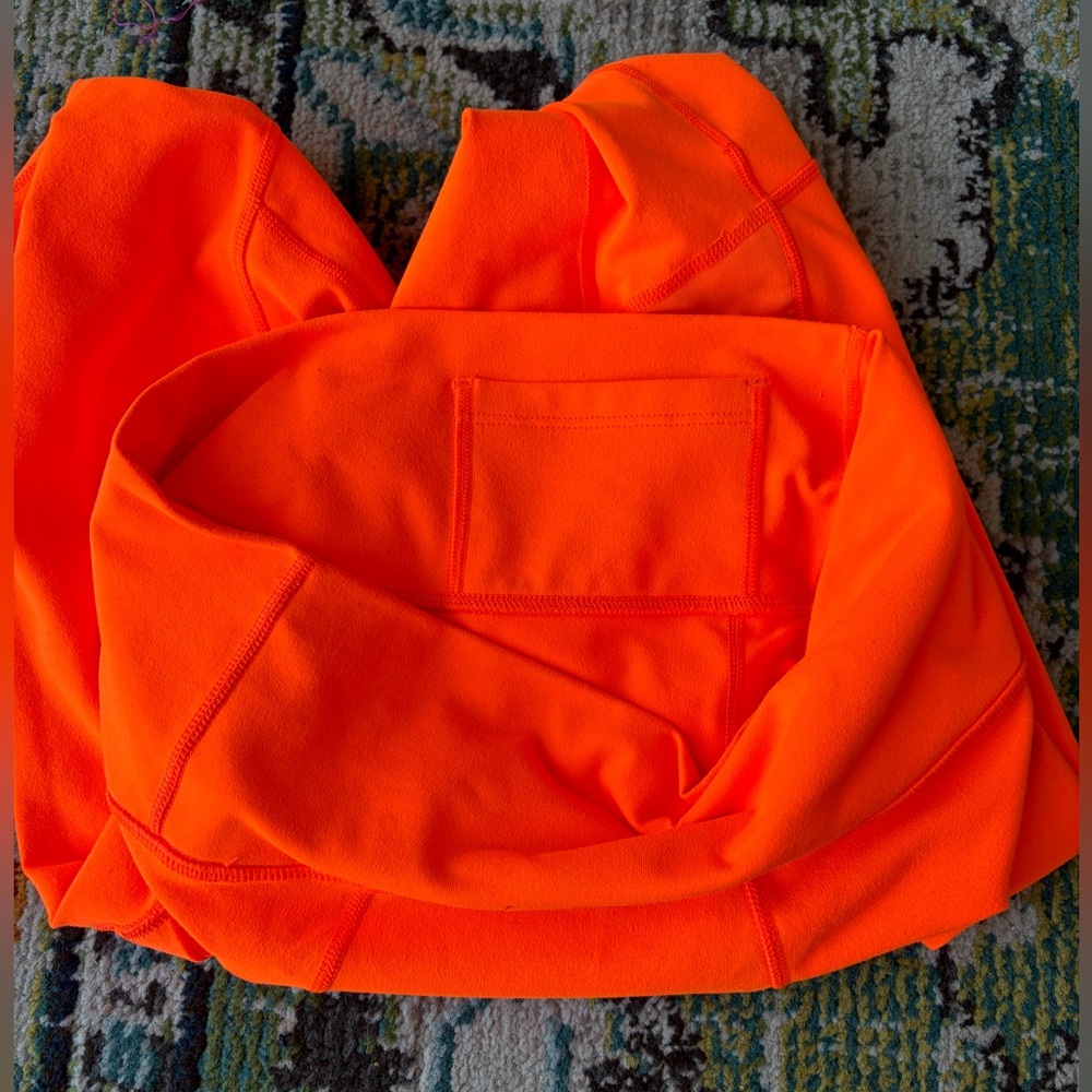Fabletics PowerHold Bright Orange Leggings - Picture 4 of 4